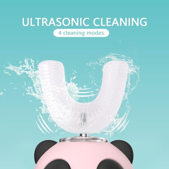 New Kids U Type Ultrasonic Electric Toothbrush 4 Gear Speed/Pink For 8-15 Years - Picture 4 of 7